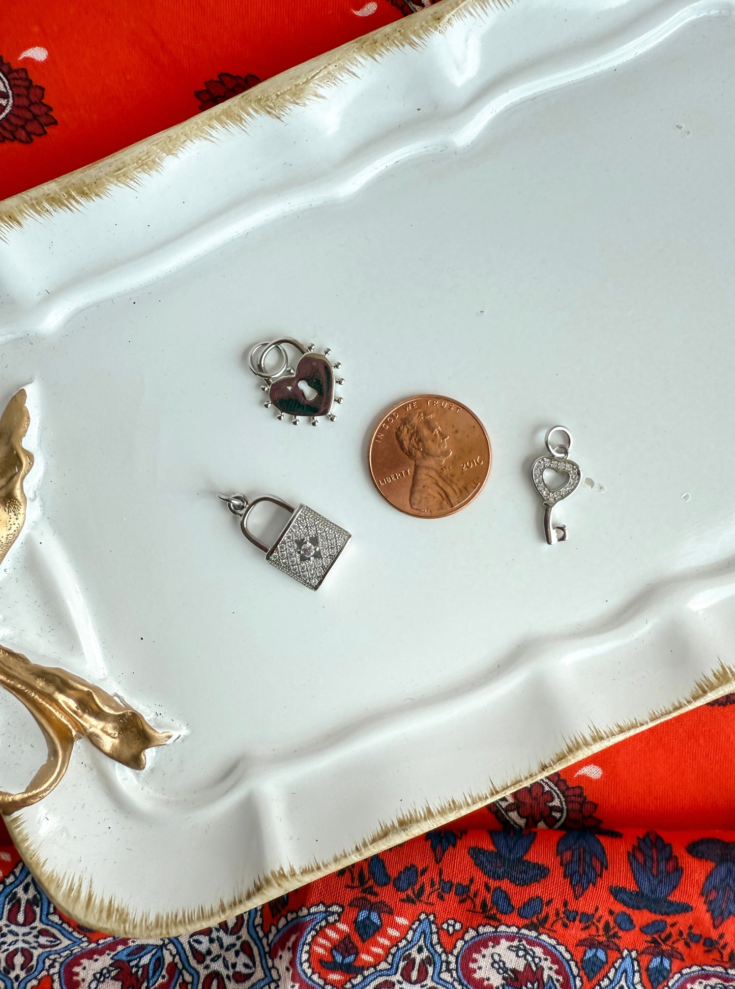Lock & Key Charms