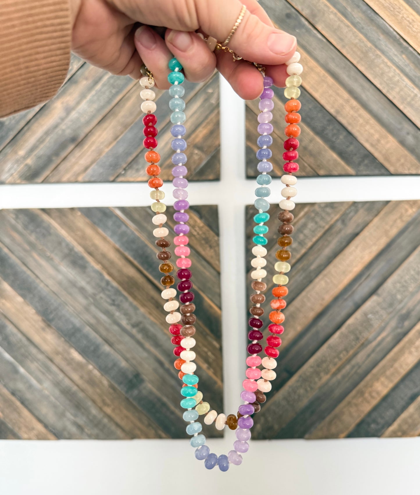 Knotted Jade Necklace