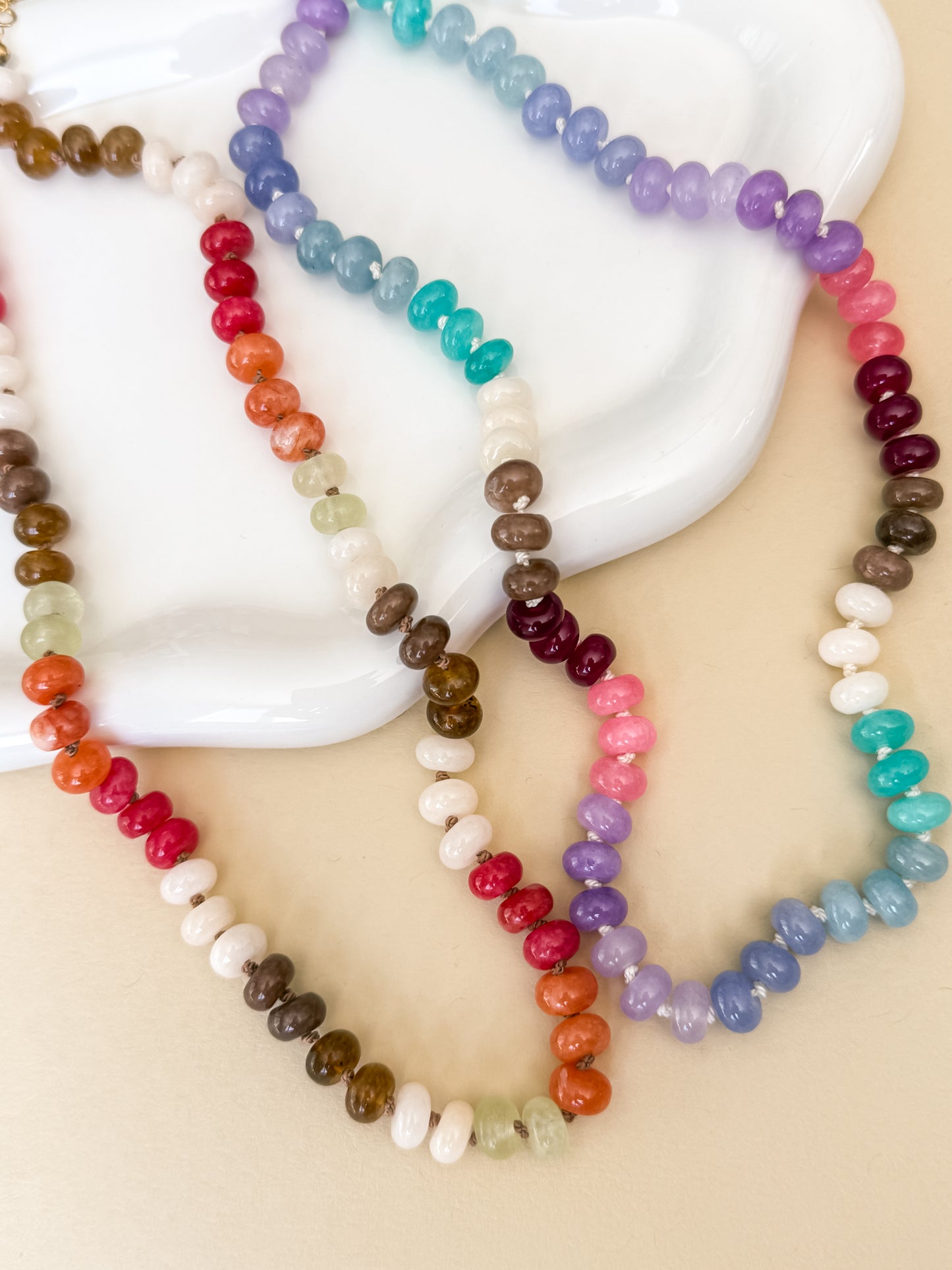 Knotted Jade Necklace
