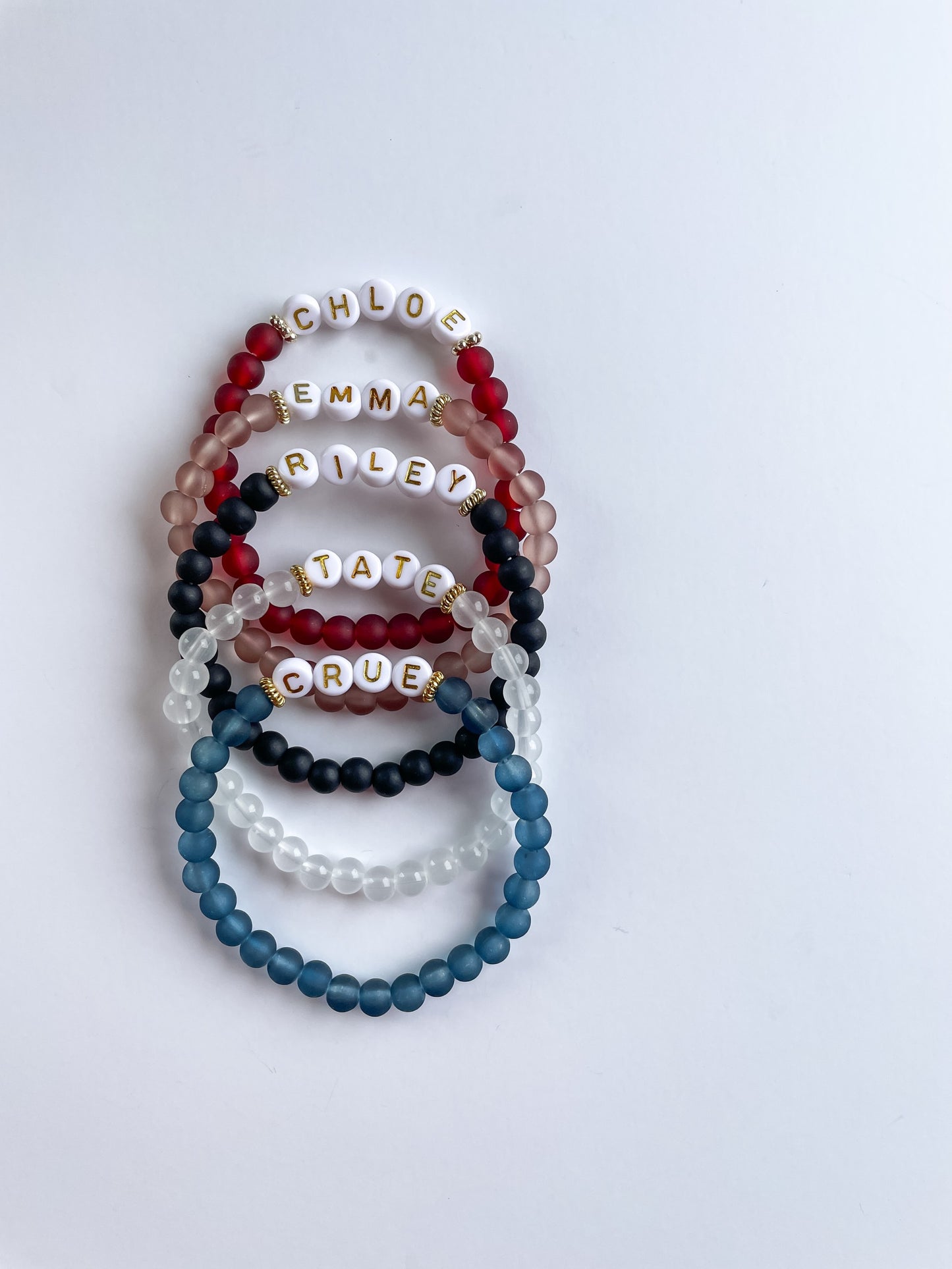 Custom Frosted Glass Bracelet