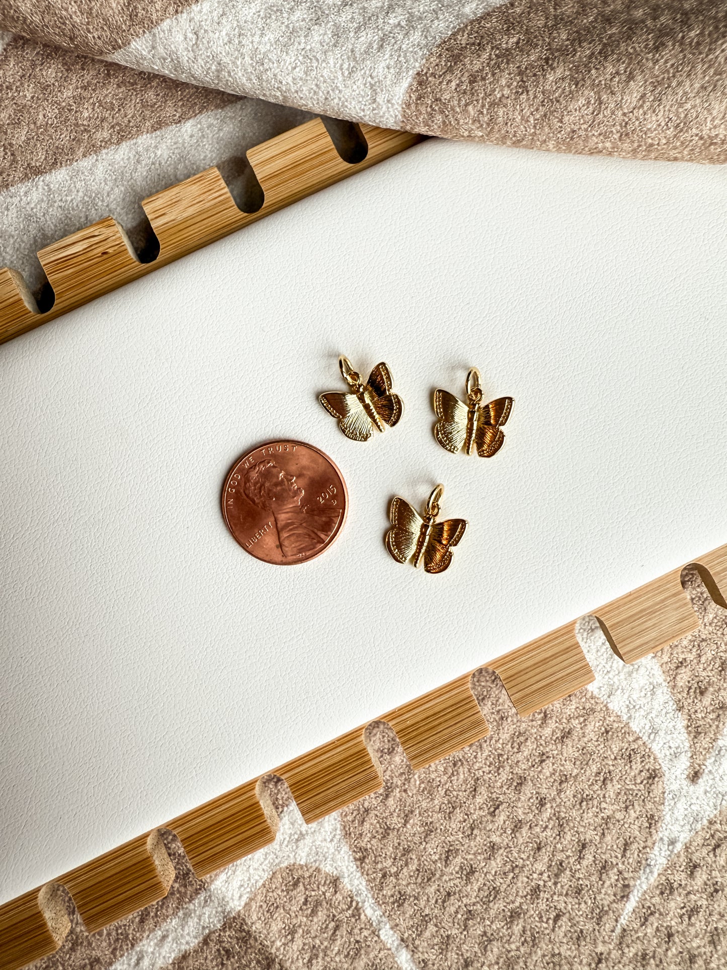 Gold Butterfly Charm
