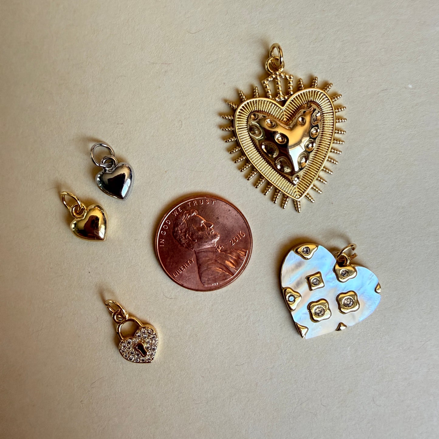New Heart Charms