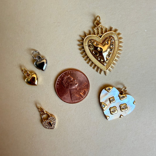 New Heart Charms
