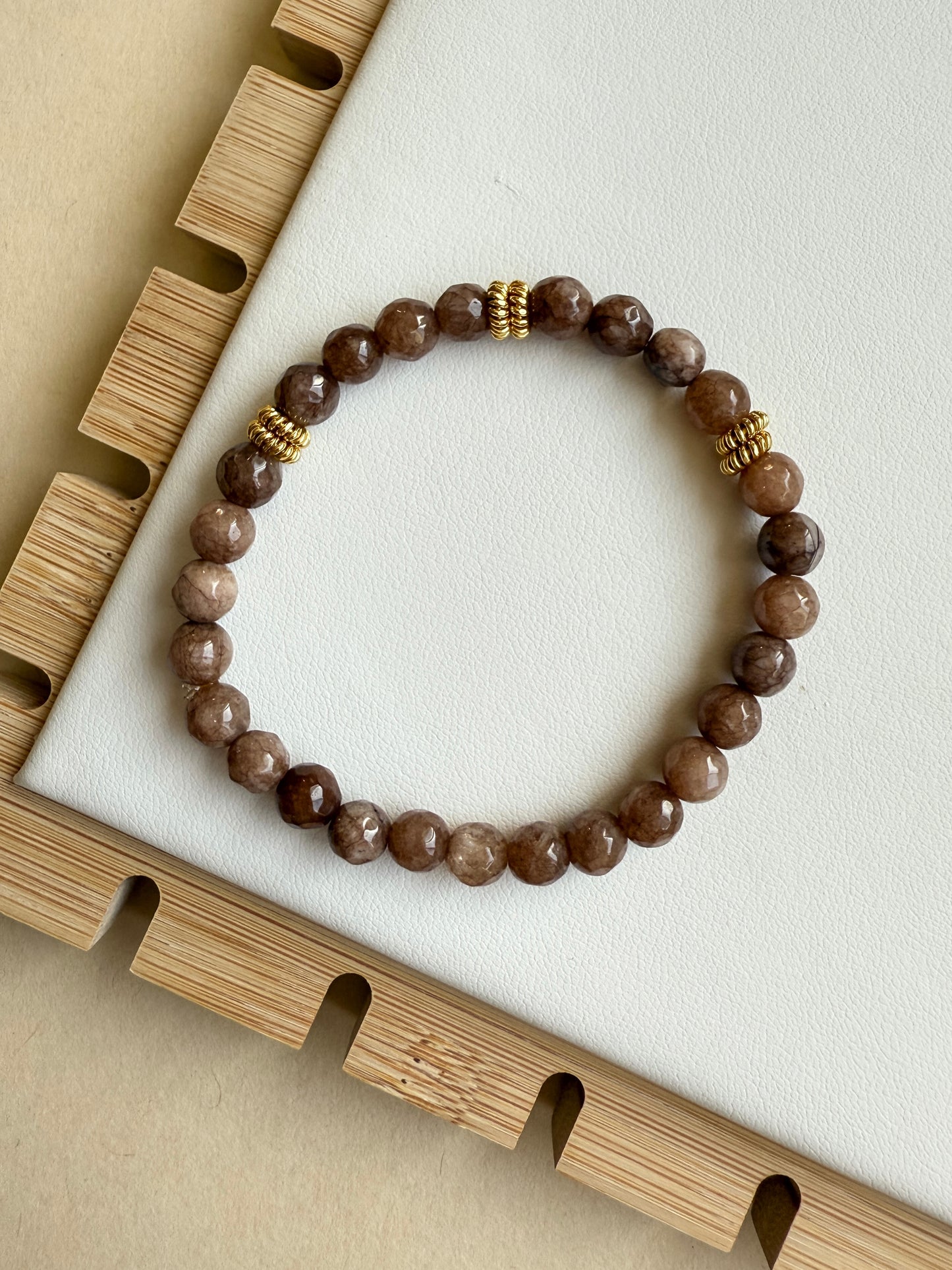 Espresso Gemstone Bracelet