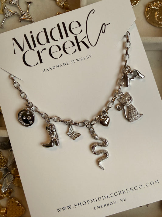 Silver Swiftie Charm Necklace