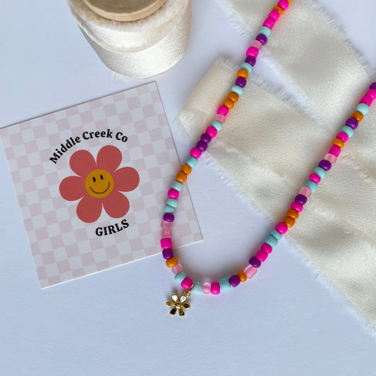 Girls Flower Necklace