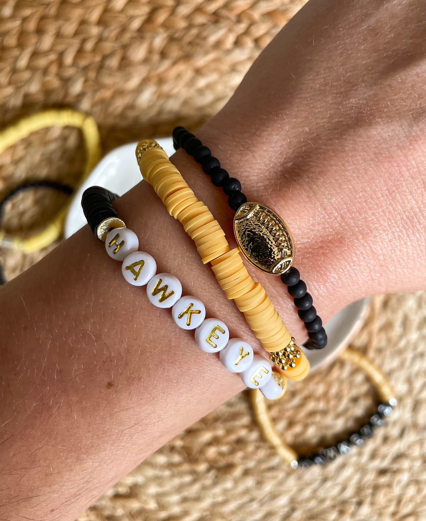 Hawkeyes Team Colors Bracelet