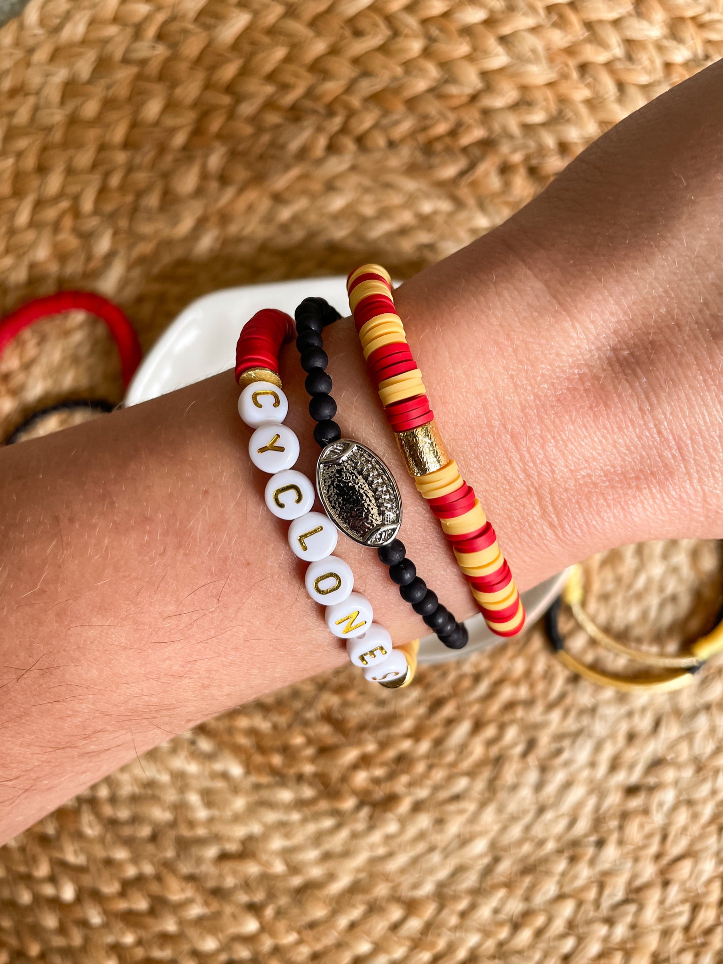 Cyclones Team Colors Bracelet