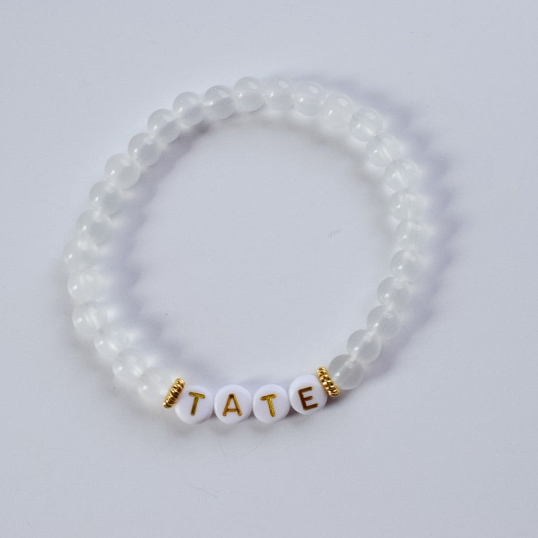 Custom Frosted Glass Bracelet