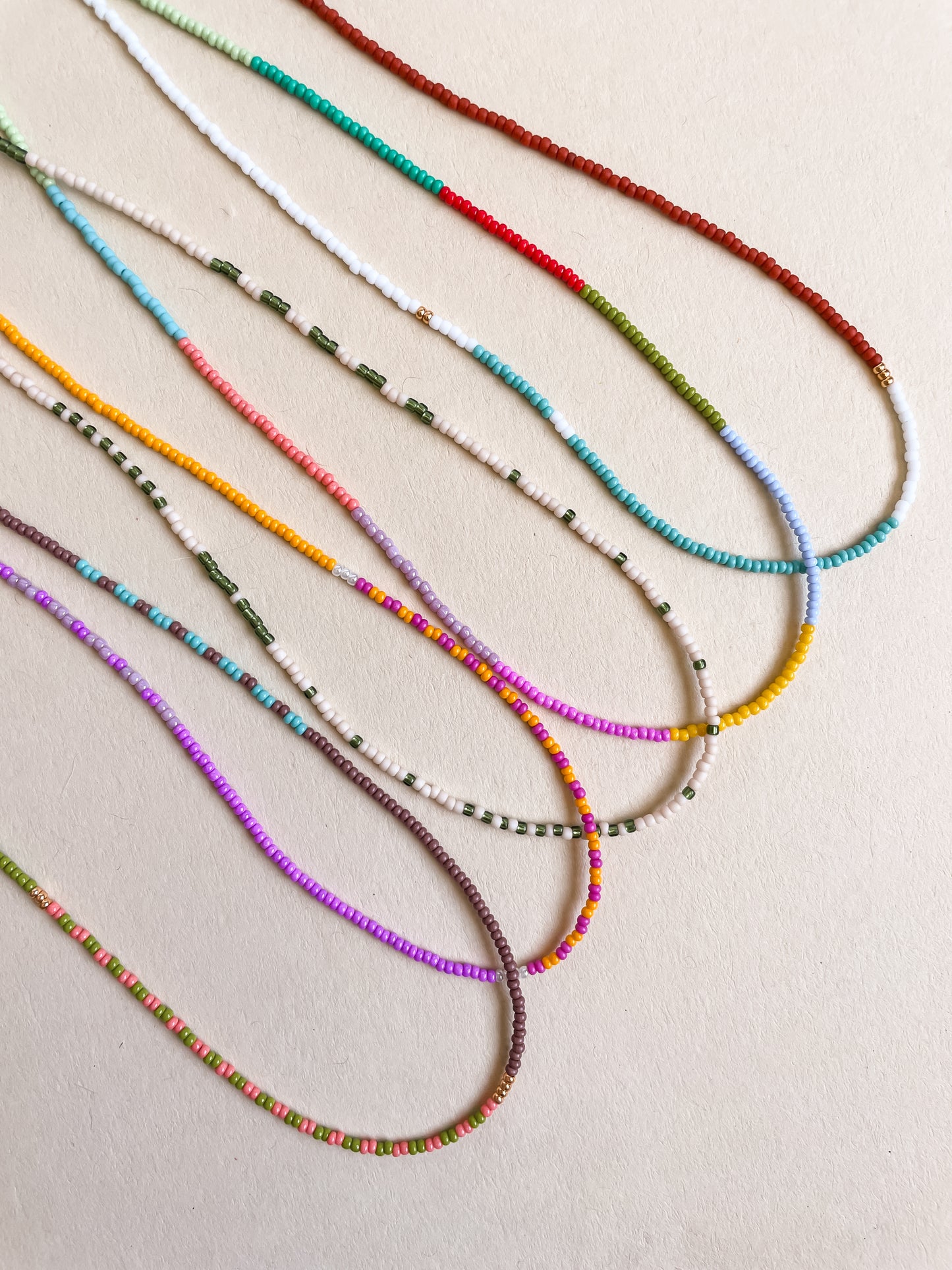 Dainty Seed Bead Necklace