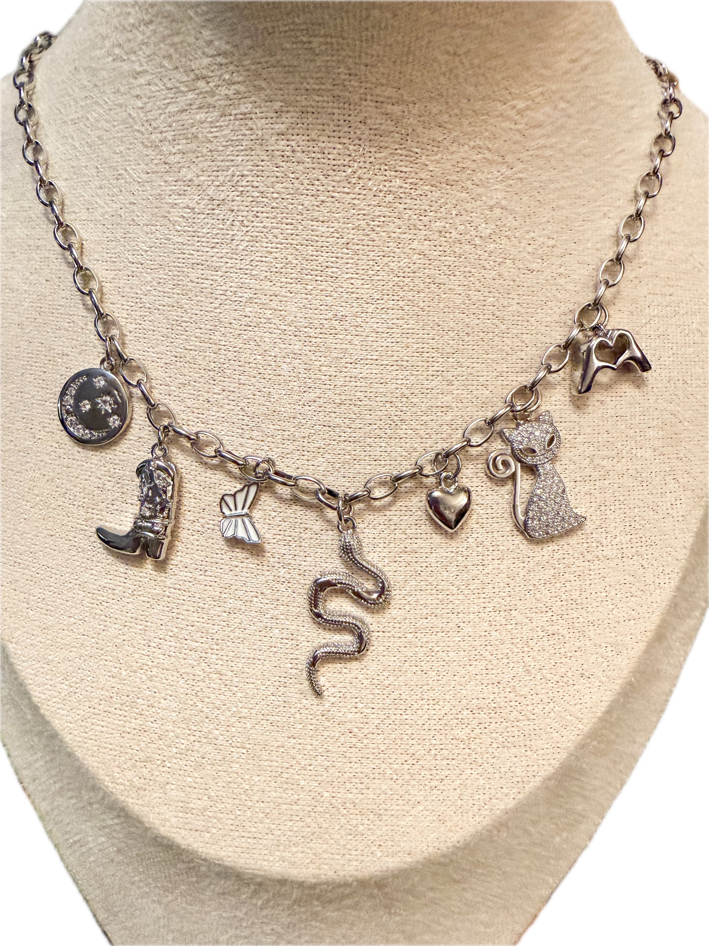Silver Swiftie Charm Necklace