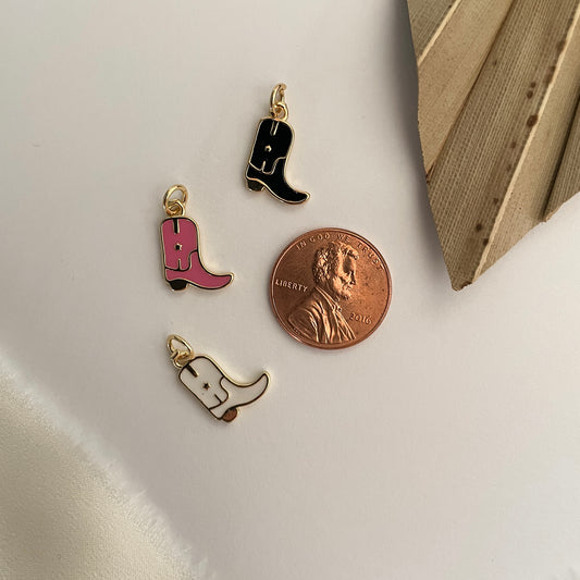 Colored Cowboy Boot Charm