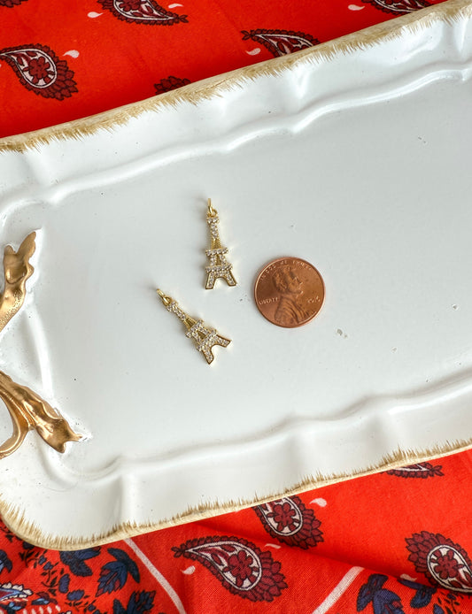 Eiffel Tower Gold Charm