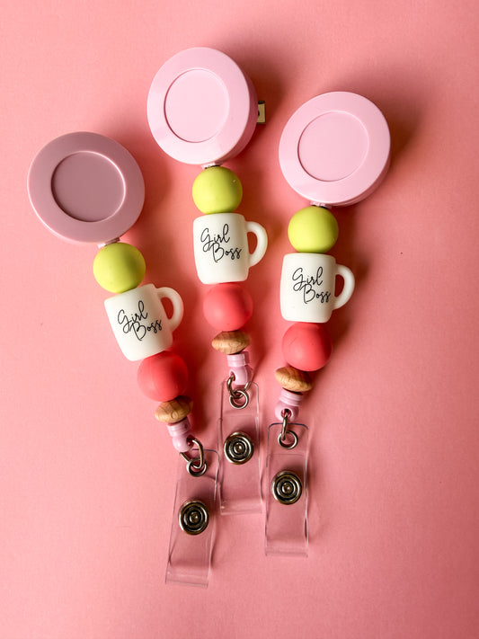 Girl Boss Badge Reel