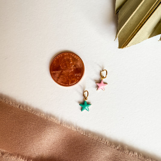 Tiny Colorful Star Charm