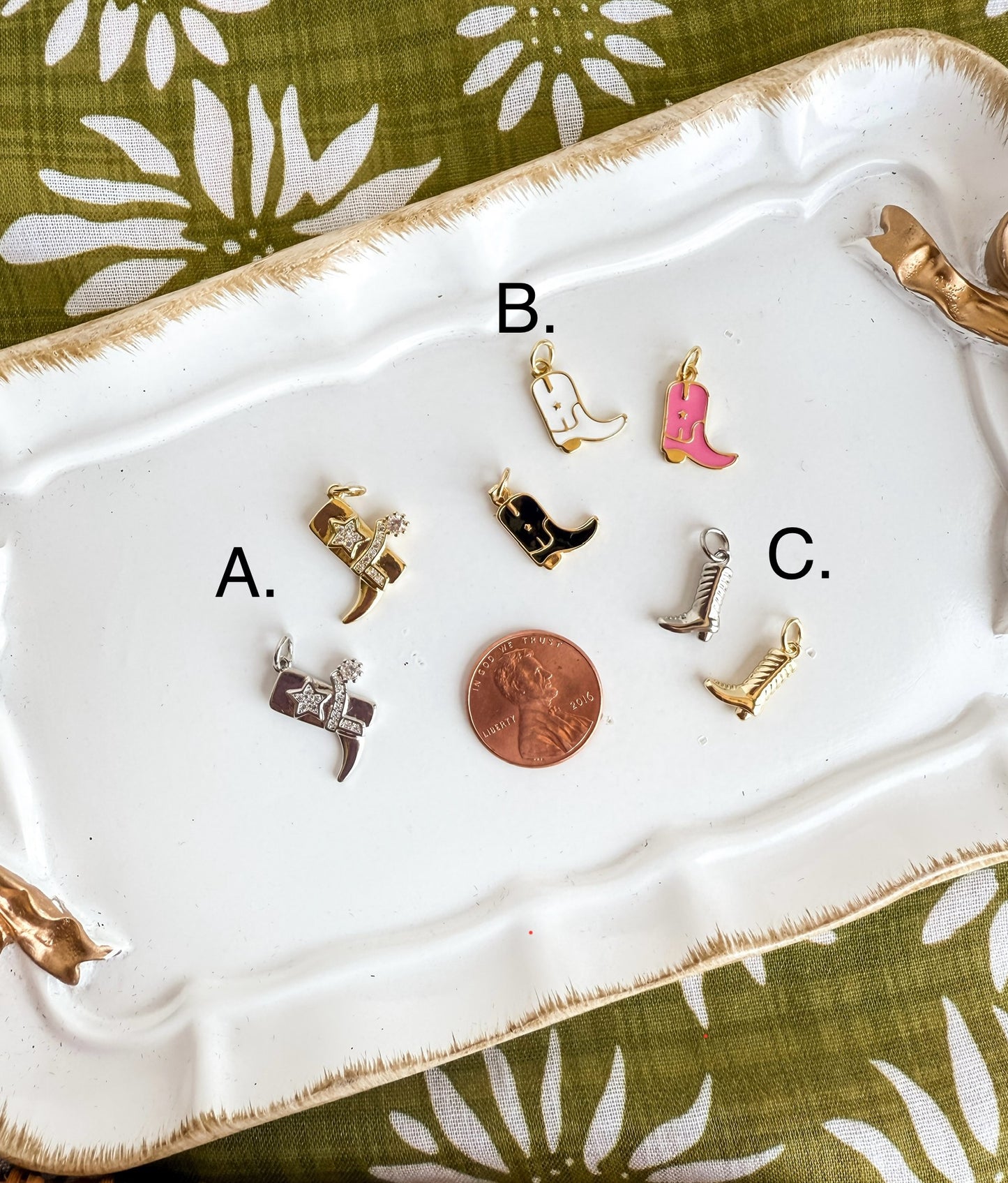 Cowboy Boot Charms