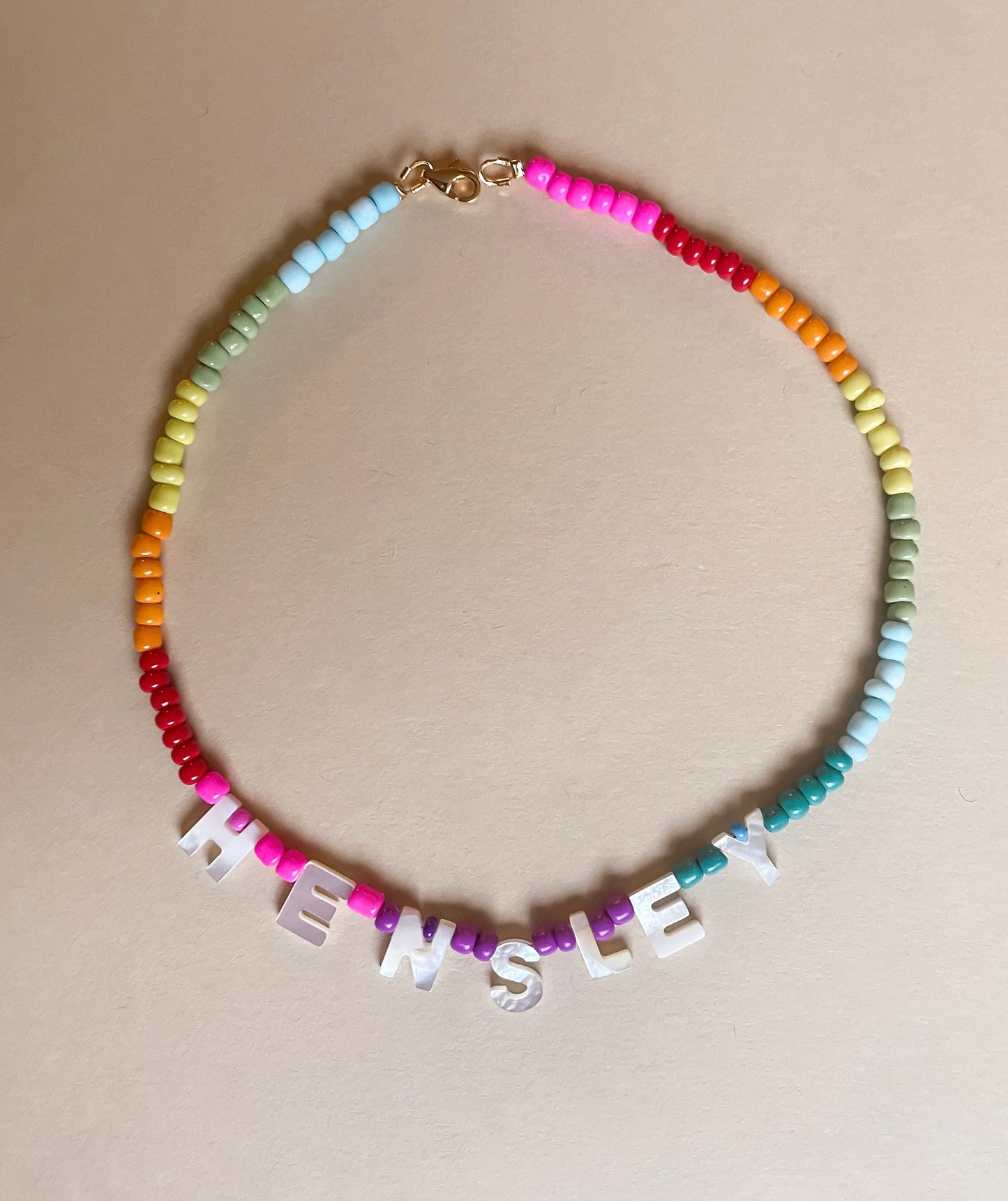 Kids Personalized Beaded Necklace