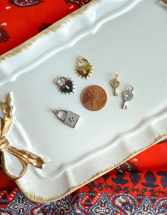 Lock & Key Charms