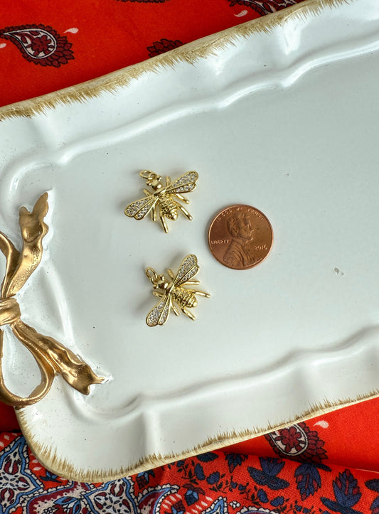 Gold Bee Charm