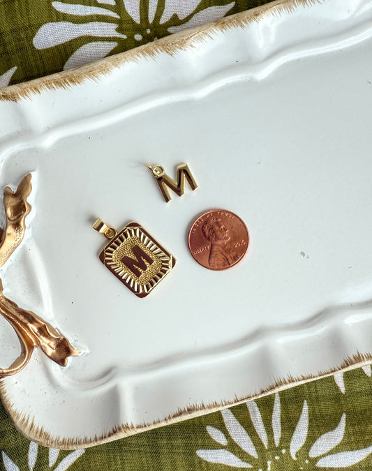 Gold Letter Charms