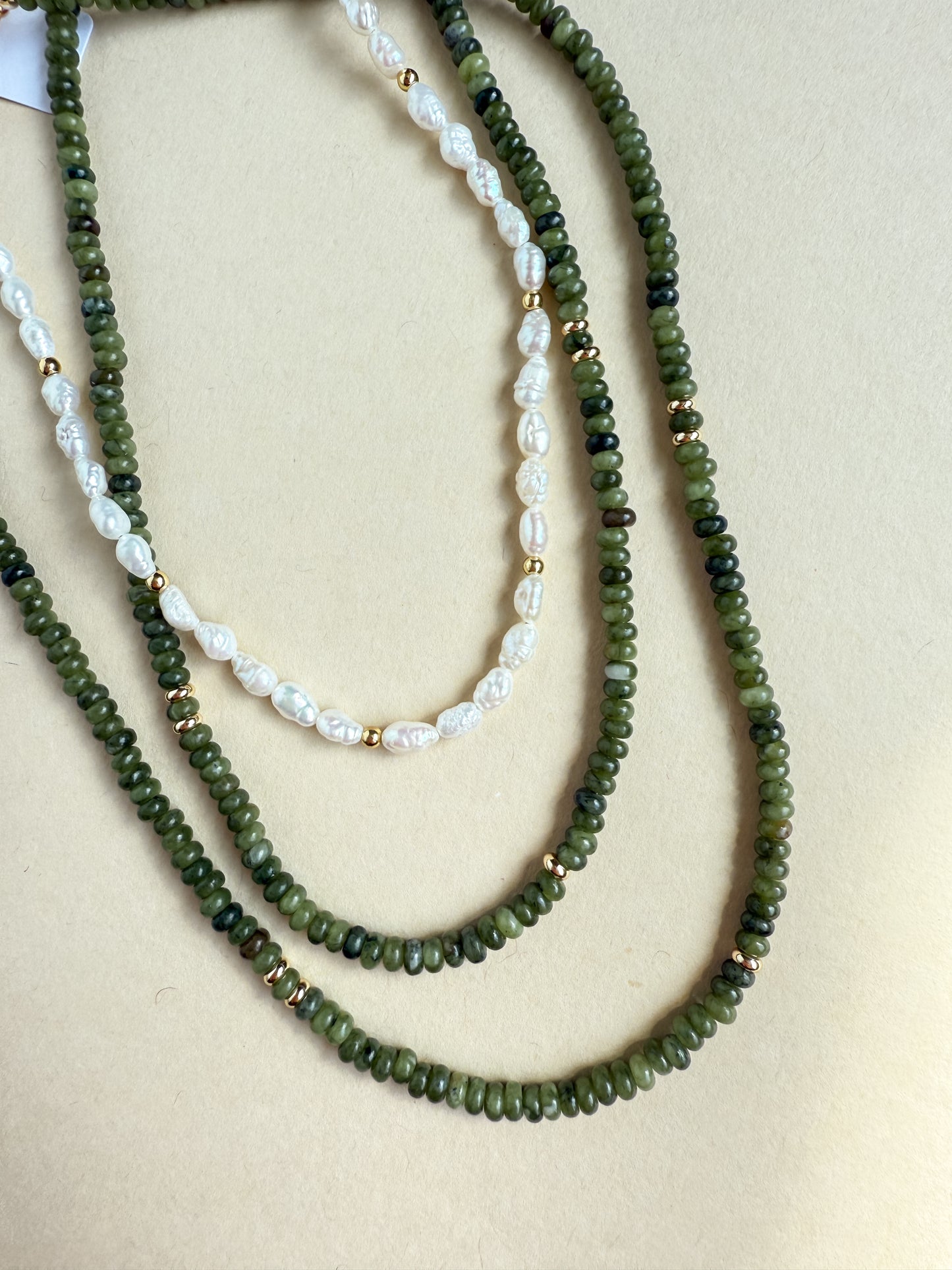 Olive Gemstone Necklace